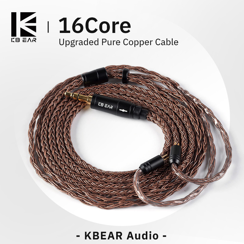 Earphone Foam Tip - KBEAR 16 Core Cavo per auricolari