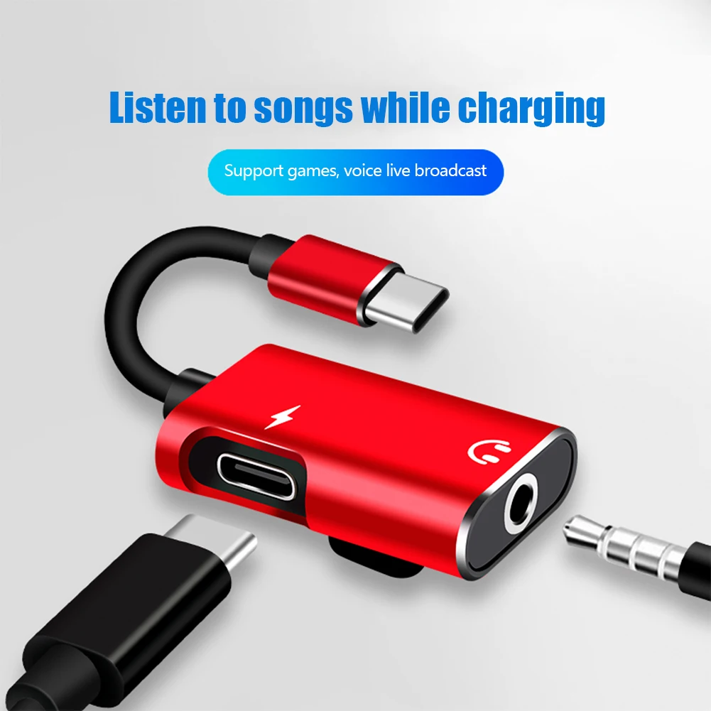 Earphone Splitter Jack - Adattatore da Type C a Jack