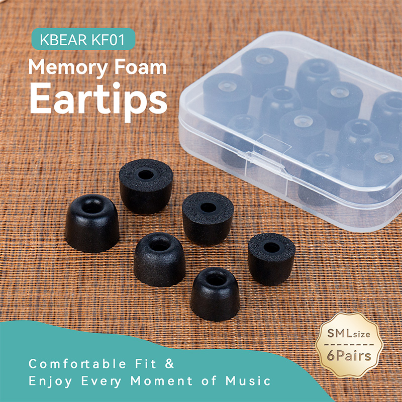 KBEAR KF01 Auricolari in memor - Earphone Foam Tip recensione e prezzo